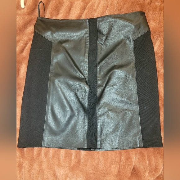BB Dakota Dresses & Skirts - BB Dakota Black Leather Stretch Mini Skirt